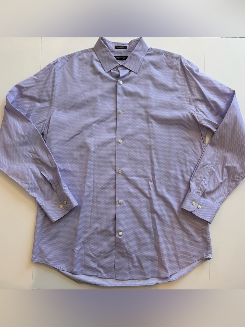 Banana Republic Grant Fit Men’s Light Lavender Button Down Shirt XL